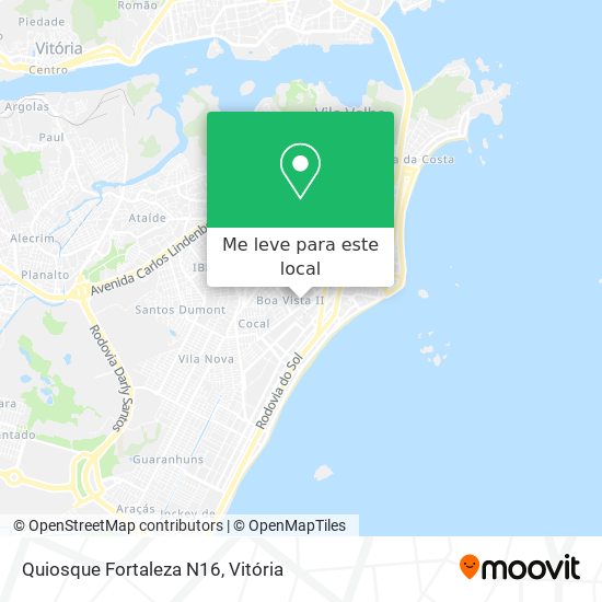 Quiosque Fortaleza N16 mapa