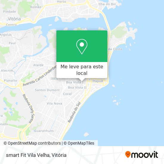 smart Fit Vila Velha mapa