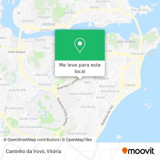 Cantinho da Vovó mapa