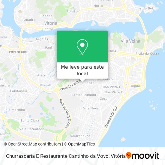 Churrascaria E Restaurante Cantinho da Vovo mapa