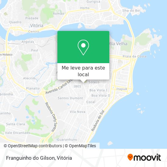 Franguinho do Gilson mapa