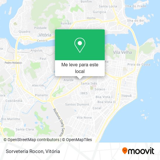 Sorveteria Rocon mapa
