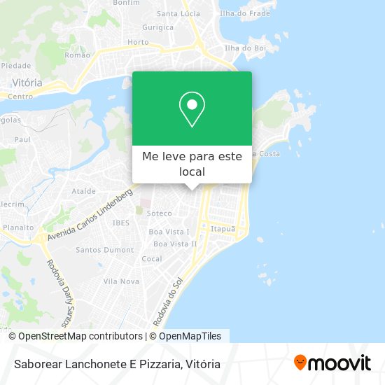 Saborear Lanchonete E Pizzaria mapa