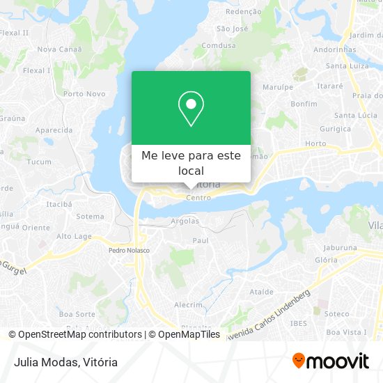 Julia Modas mapa