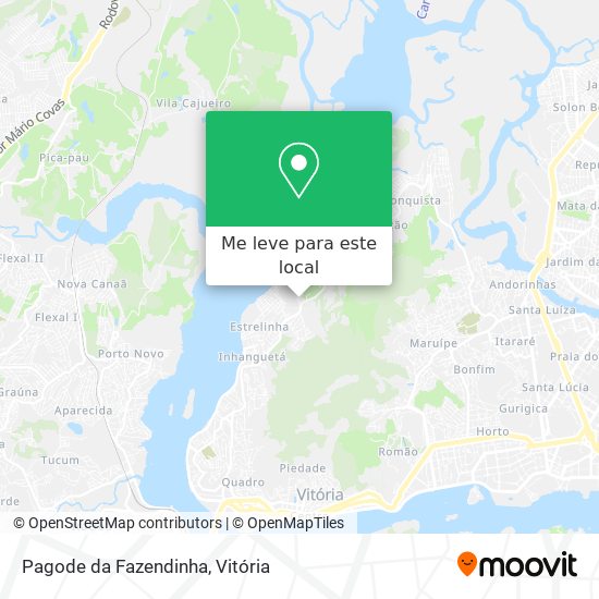 Pagode da Fazendinha mapa