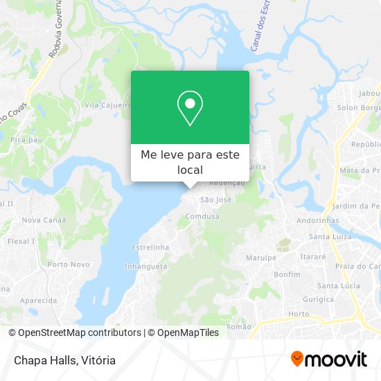Chapa Halls mapa