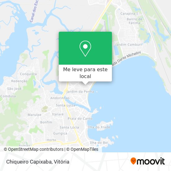 Chiqueiro Capixaba mapa