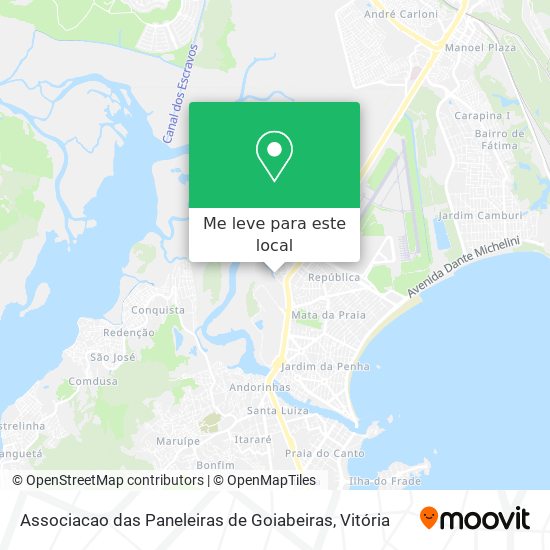 Associacao das Paneleiras de Goiabeiras mapa