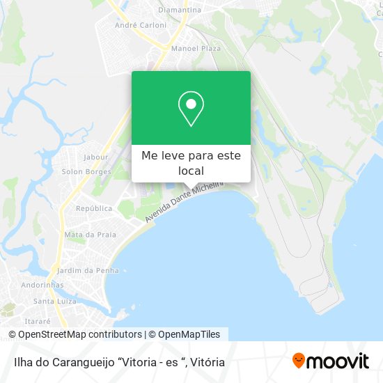 Ilha do Carangueijo “Vitoria - es “ mapa