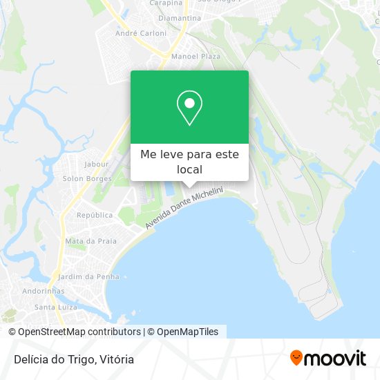 Delícia do Trigo mapa