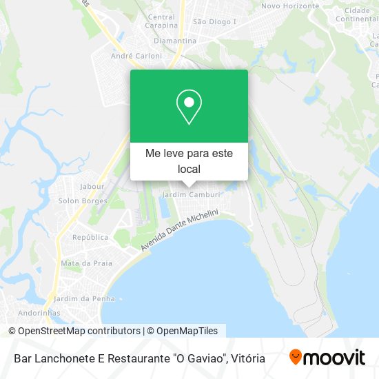 Bar Lanchonete E Restaurante "O Gaviao" mapa