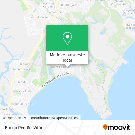 Bar do Pedrão mapa