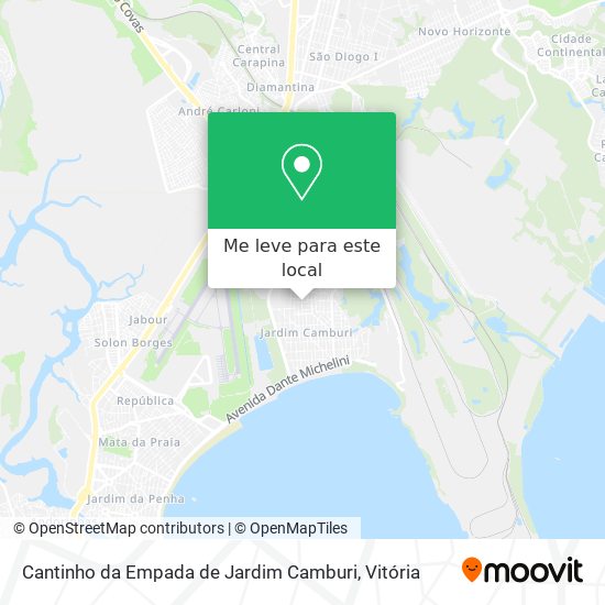 Cantinho da Empada de Jardim Camburi mapa