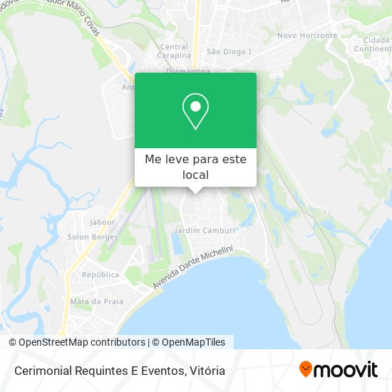 Cerimonial Requintes E Eventos mapa