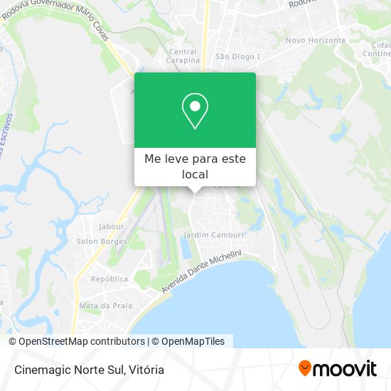 Cinemagic Norte Sul mapa