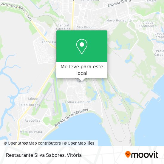 Restaurante Silva Sabores mapa