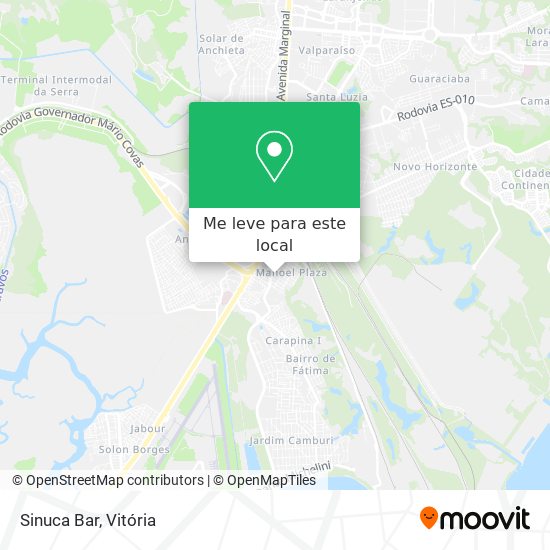Sinuca Bar mapa