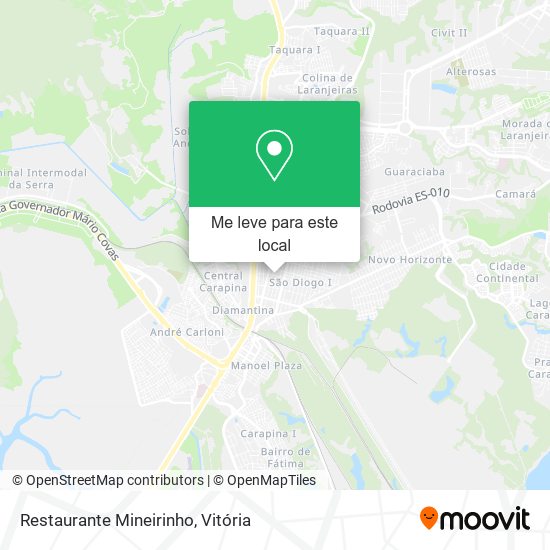Restaurante Mineirinho mapa