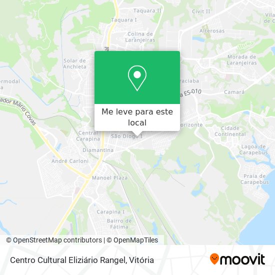 Centro Cultural Eliziário Rangel mapa
