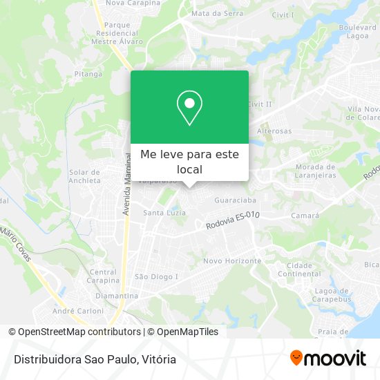 Distribuidora Sao Paulo mapa