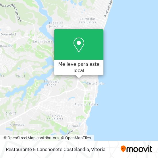 Restaurante E Lanchonete Castelandia mapa