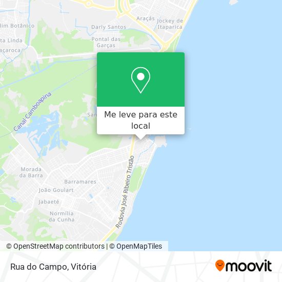 Rua do Campo mapa