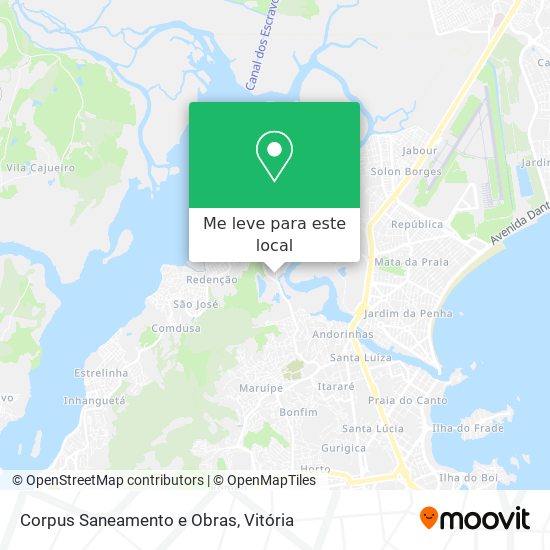 Corpus Saneamento e Obras mapa