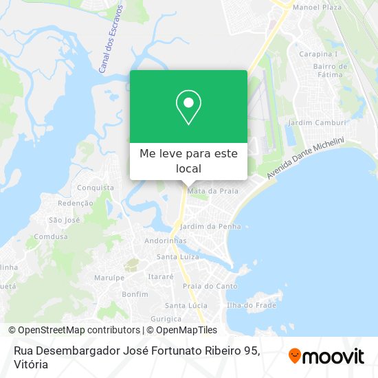 Rua Desembargador José Fortunato Ribeiro 95 mapa