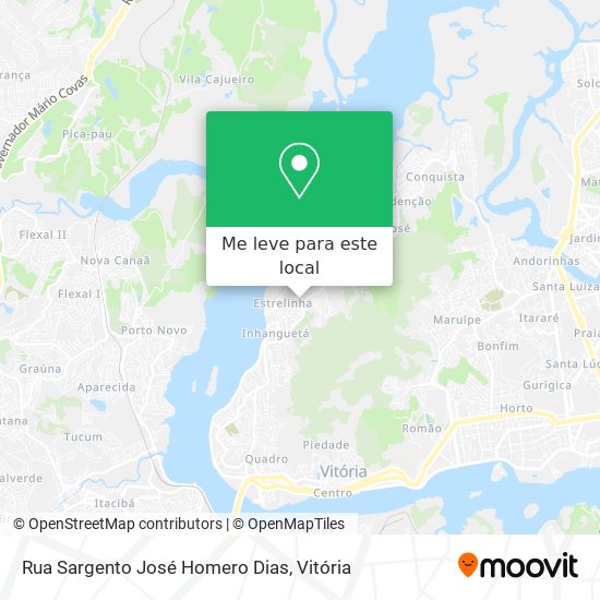 Rua Sargento José Homero Dias mapa