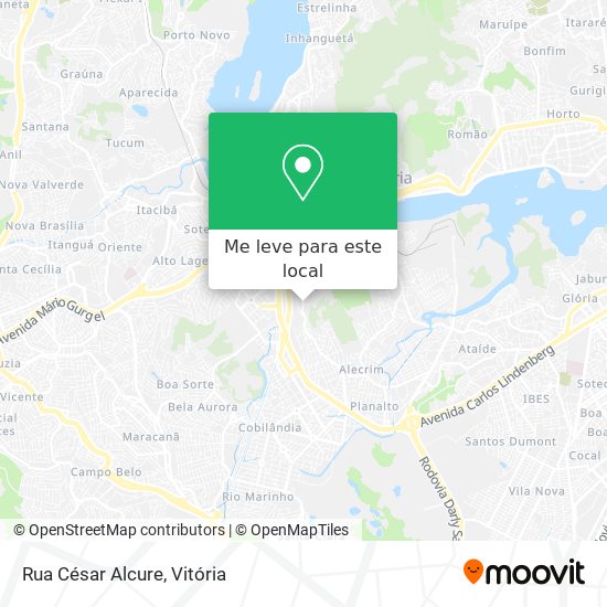 Rua César Alcure mapa