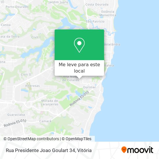 Rua Presidente Joao Goulart 34 mapa