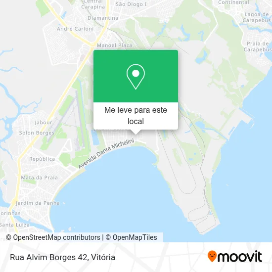 Rua Alvim Borges 42 mapa