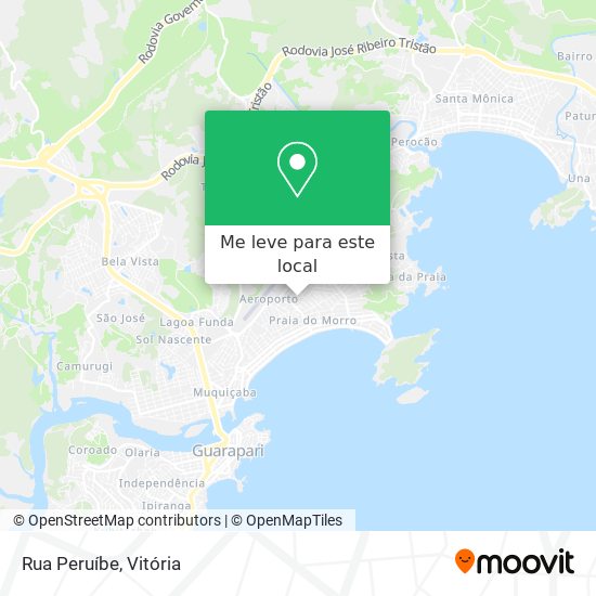 Rua Peruíbe mapa