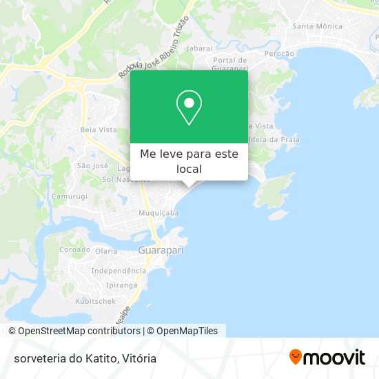 sorveteria do Katito mapa
