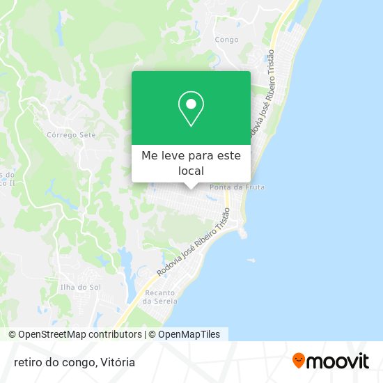 retiro do congo mapa