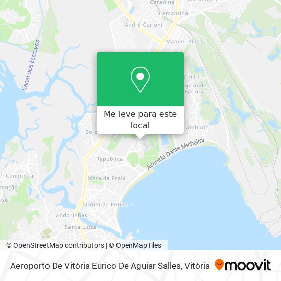Aeroporto De Vitória Eurico De Aguiar Salles mapa
