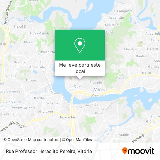 Rua Professor Heráclito Pereira mapa