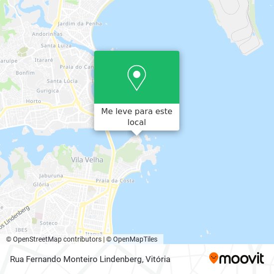 Rua Fernando Monteiro Lindenberg mapa