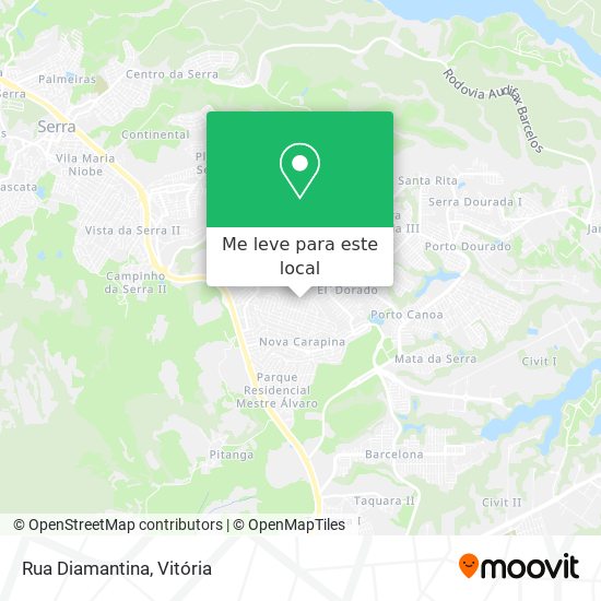 Rua Diamantina mapa