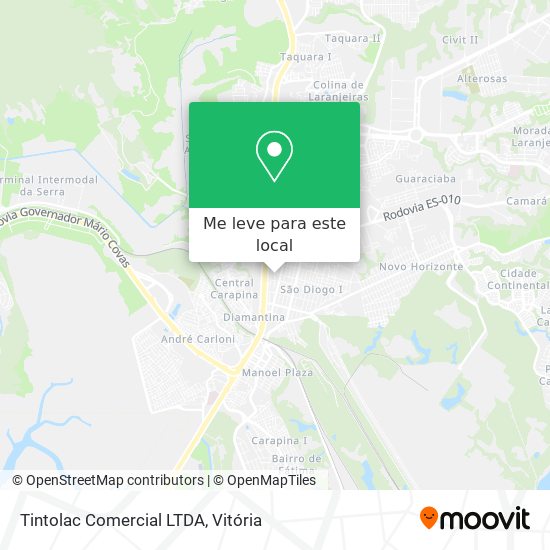 Tintolac Comercial LTDA mapa