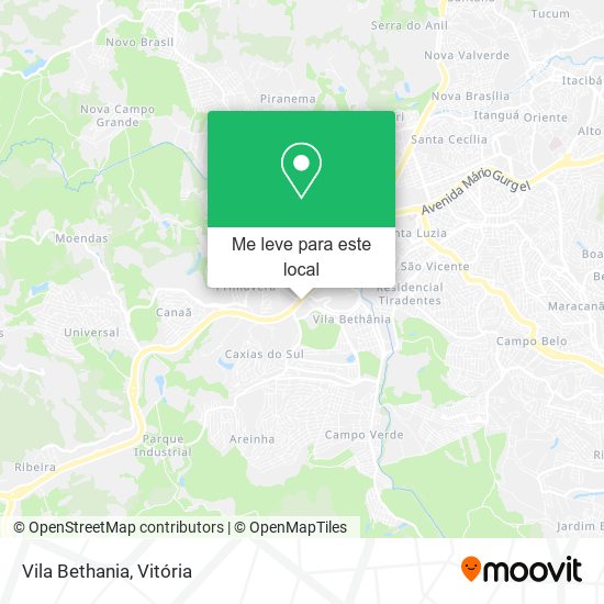 Vila Bethania mapa