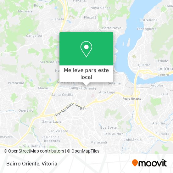 Bairro Oriente mapa