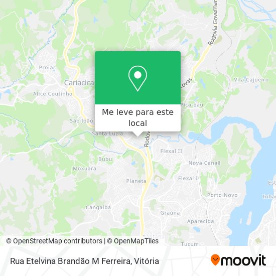 Rua Etelvina Brandão M Ferreira mapa