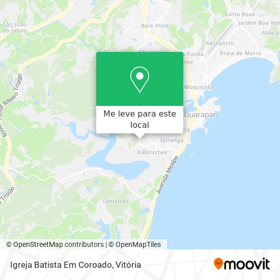 Igreja Batista Em Coroado mapa
