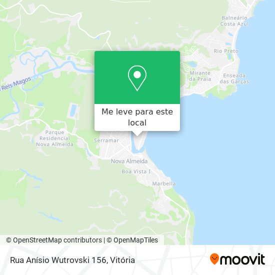 Rua Anísio Wutrovski 156 mapa