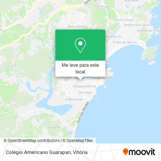 Colégio Americano Guarapari mapa