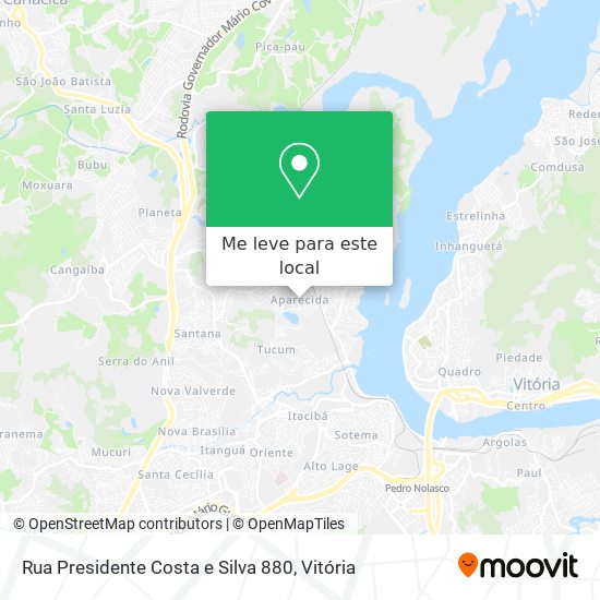 Rua Presidente Costa e Silva 880 mapa
