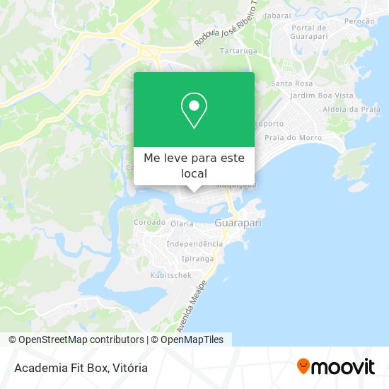 Academia Fit Box mapa