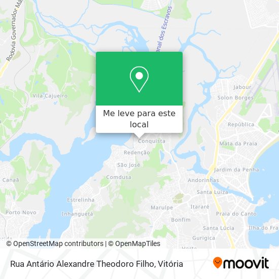 Rua Antário Alexandre Theodoro Filho mapa