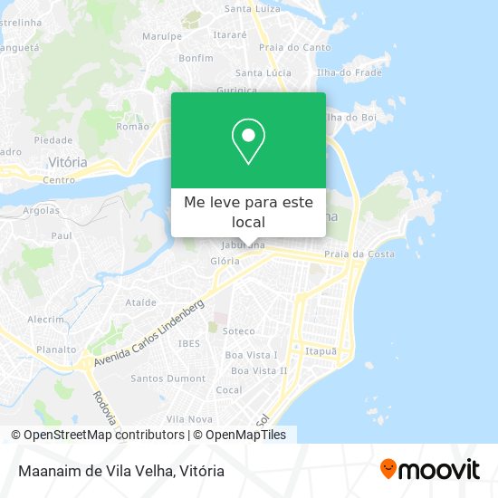 Maanaim de Vila Velha mapa